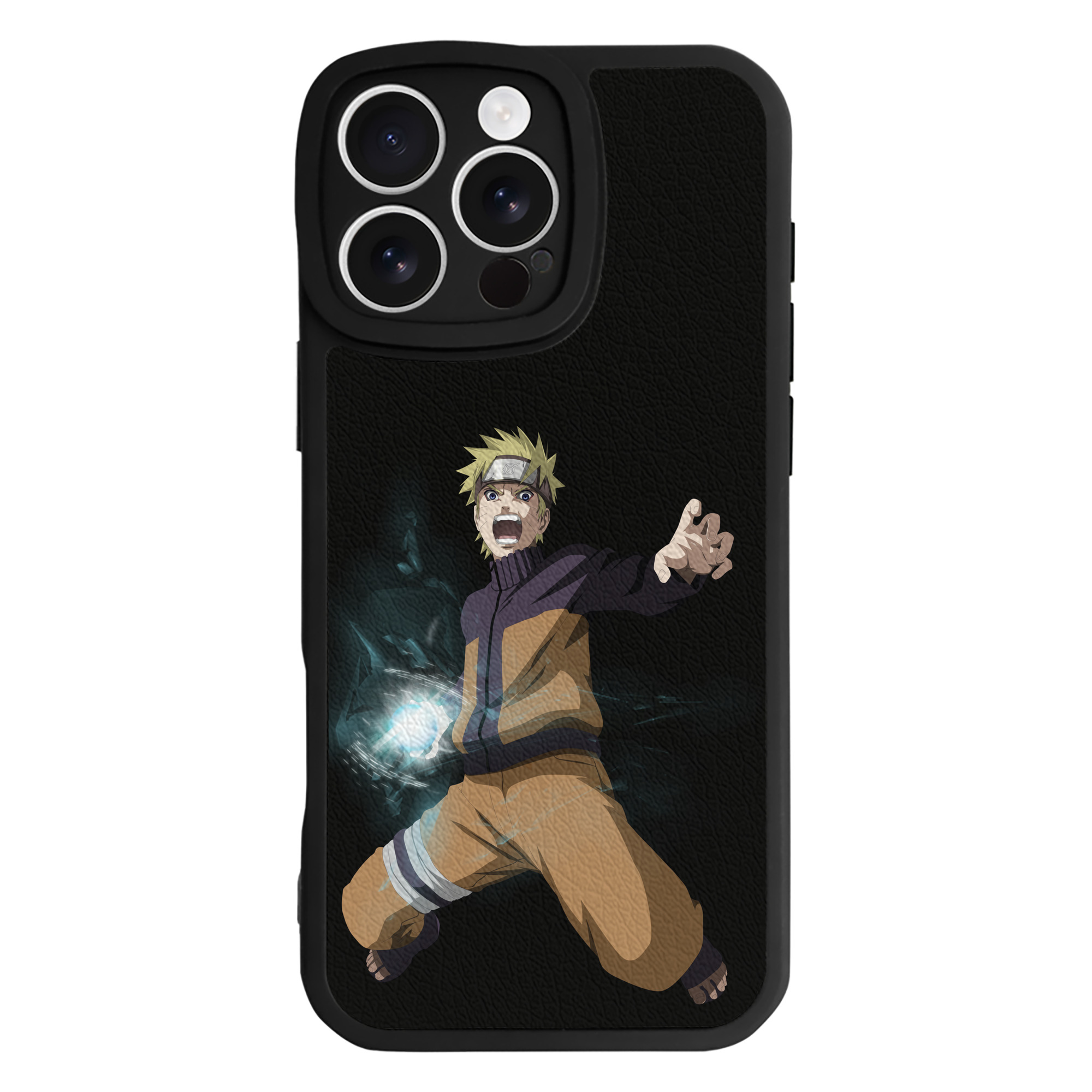 （画像用） NARUTO -ナルト- うずまき ナルト Uzumaki Naruto 【iPhone 16シリーズ対応】シリコンスマホケース（レザー調） 材質：シリコン